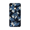 White flowers Blue Background2 Case for Vivo V3