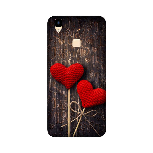 Red Hearts Case for Vivo V3