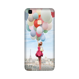 Girl with Baloon Case for Vivo V3 Max