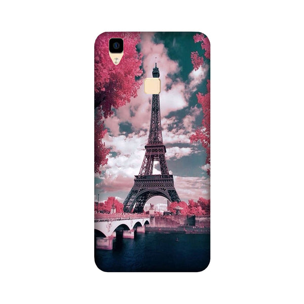 Eiffel Tower Case for Vivo V3  (Design - 101)