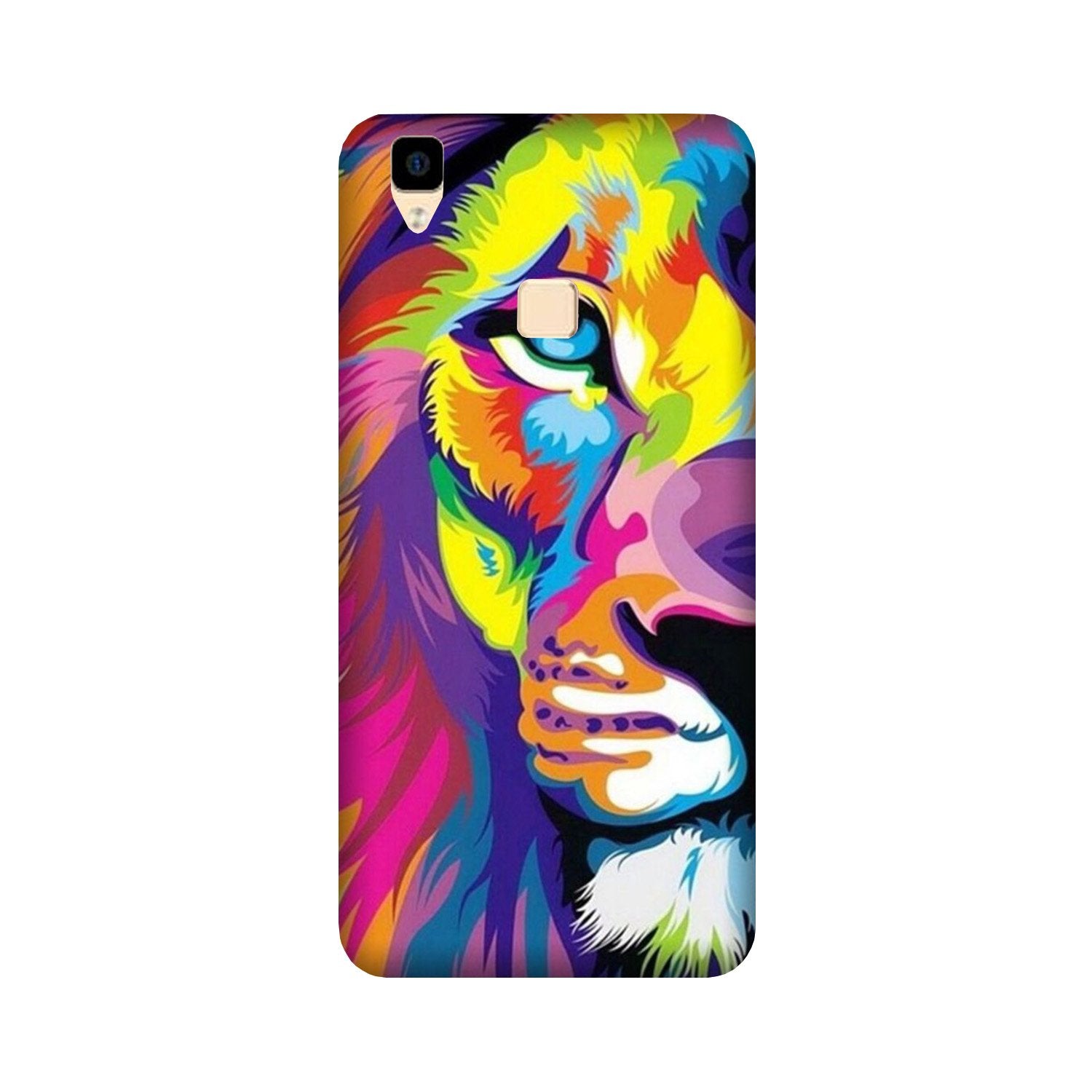 Colorful Lion Case for Vivo V3  (Design - 110)