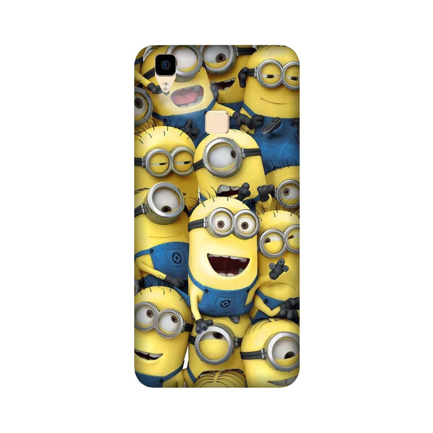 Minions Case for Vivo V3 Max  (Design - 127)