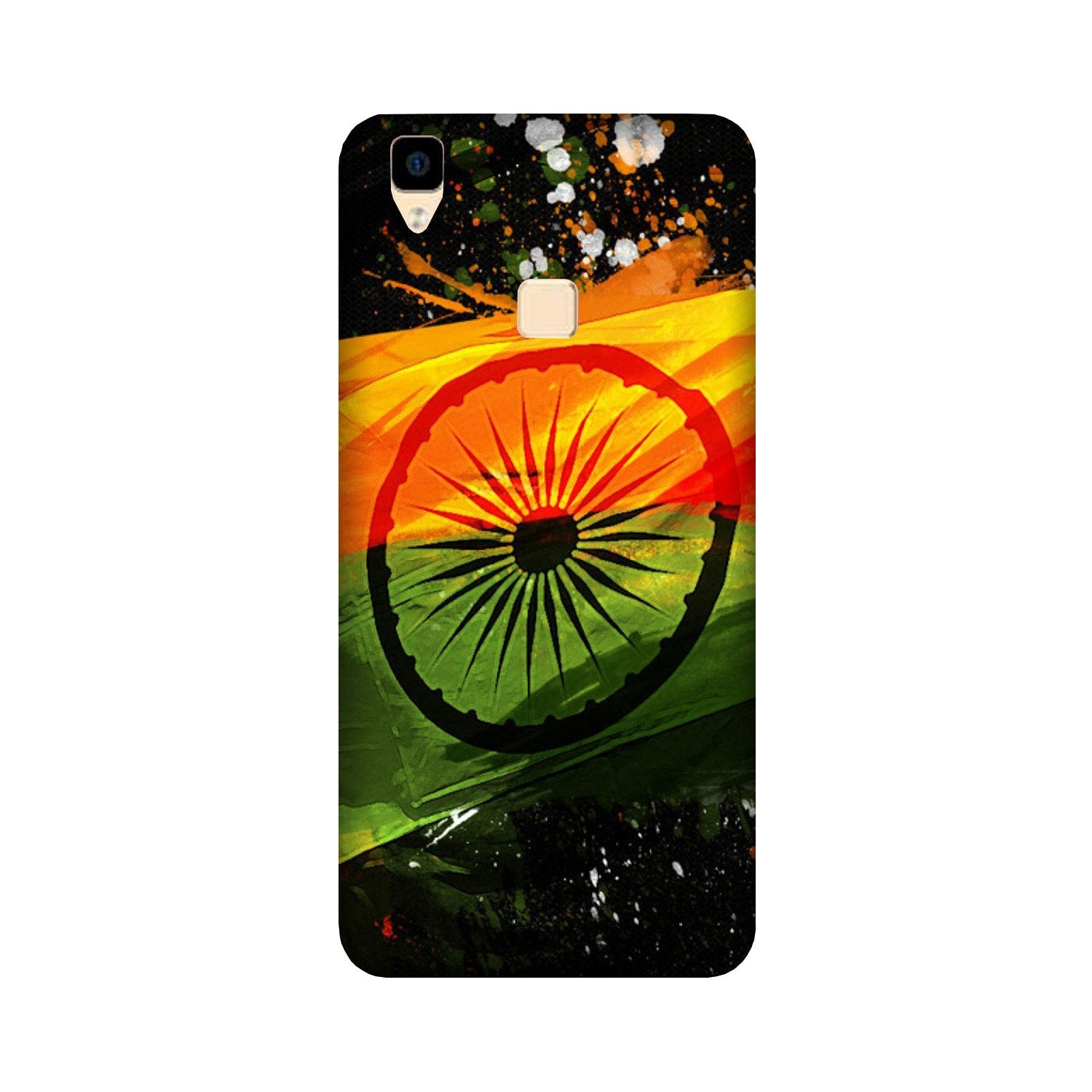 Indian Flag Case for Vivo V3  (Design - 137)