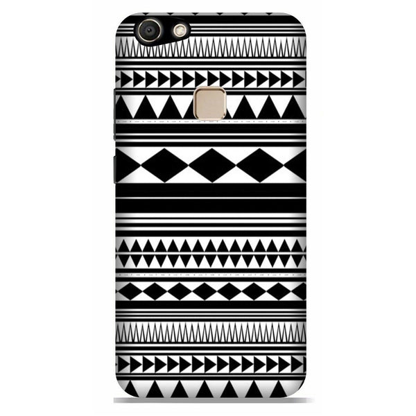 Black white Pattern Case for Vivo V7 Plus