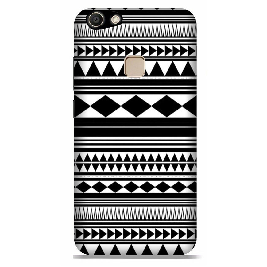 Black white Pattern Case for Vivo V7