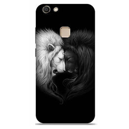 Dark White Lion Case for Vivo V7  (Design - 140)