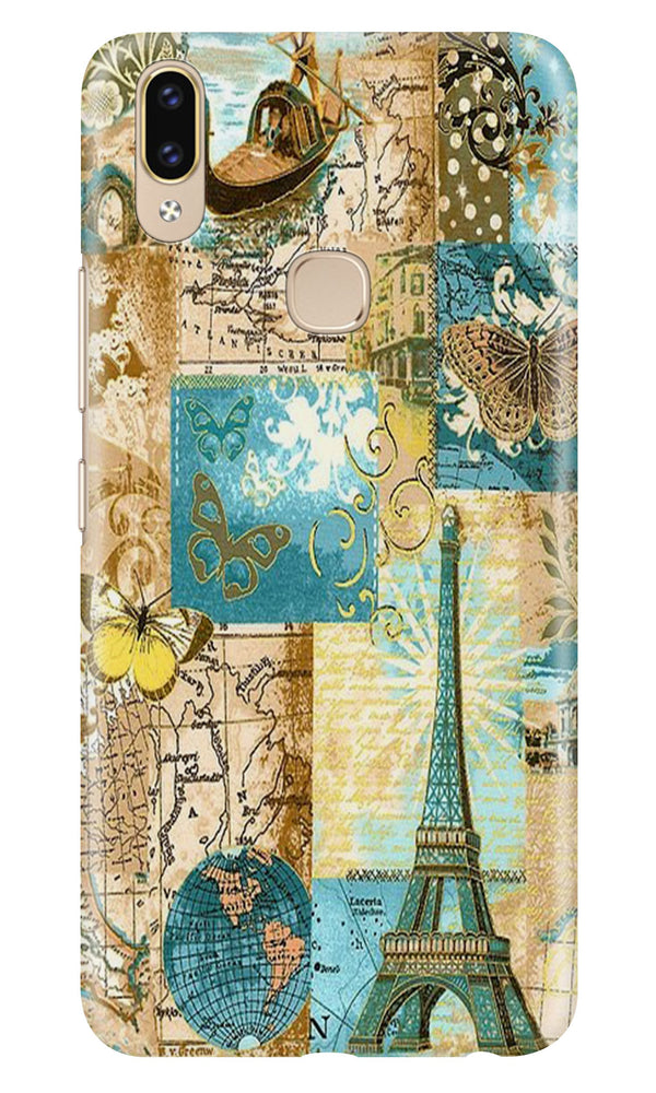 Travel Eiffel Tower Case for Vivo Y83 Pro (Design No. 206)