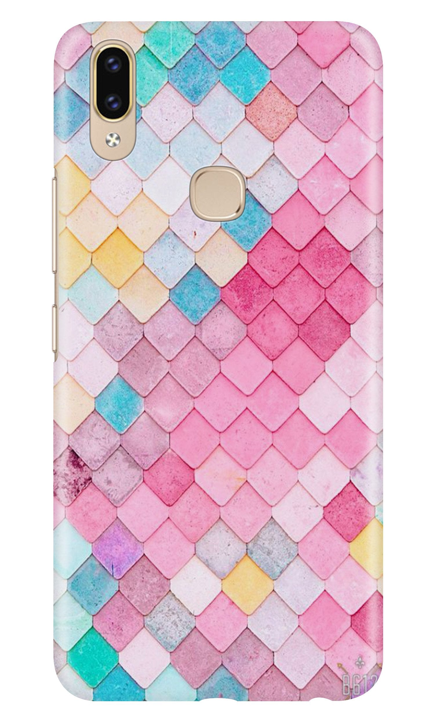Pink Pattern Case for Vivo Y95/Y93 (Design No. 215)
