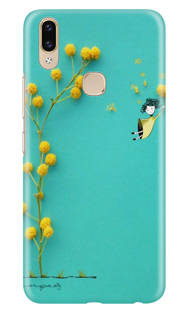 Flowers Girl Case for Vivo Y95/Y93 (Design No. 216)