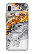 Marble Texture Mobile Back Case for Huawei Y7 Prime Model (Design - 310)
