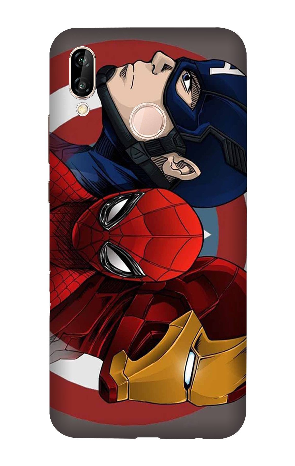 Superhero Mobile Back Case for Vivo V11 (Design - 311)