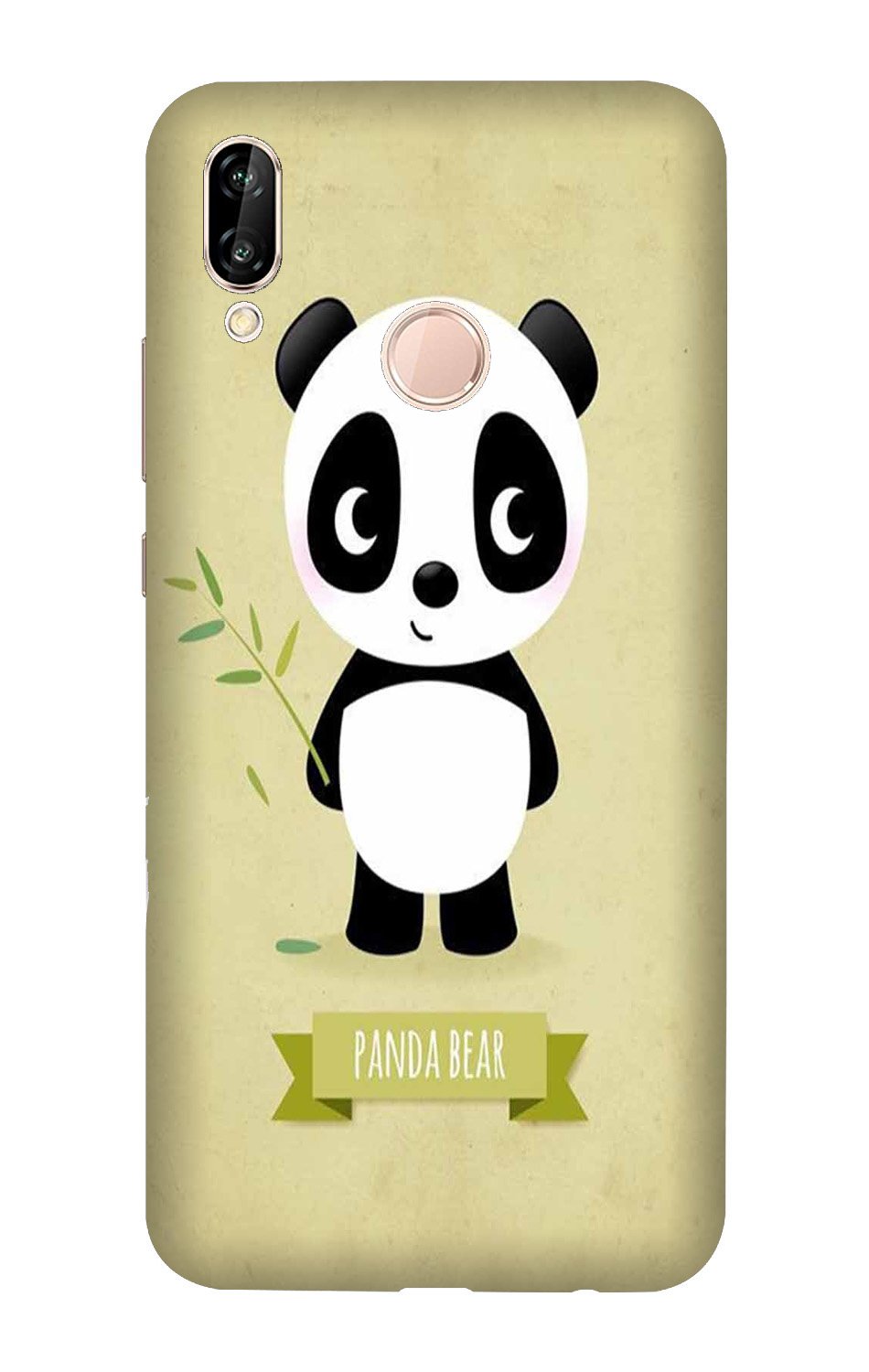 Panda Bear Mobile Back Case for Vivo V11   (Design - 317)