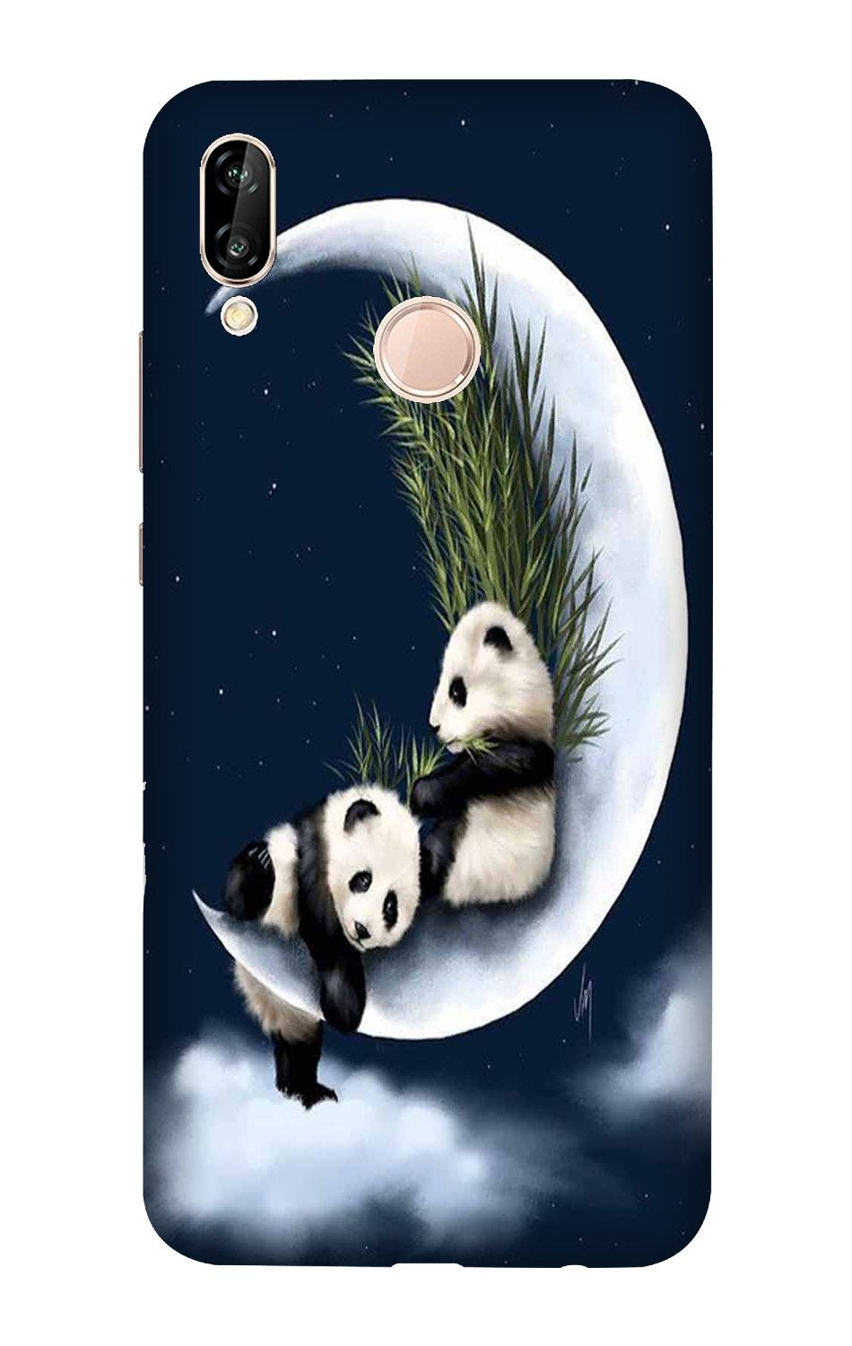 Panda Moon Mobile Back Case for Xiaomi Redmi Note 7S (Design - 318)