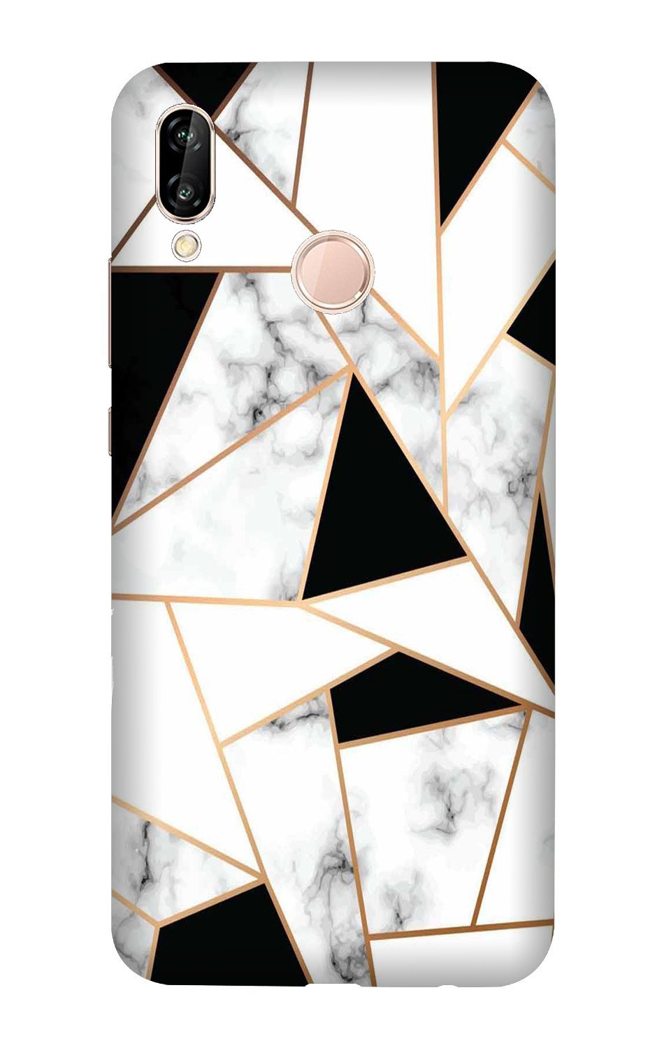 Marble Texture Mobile Back Case for Huawei Y9 (2019) (Design - 322)