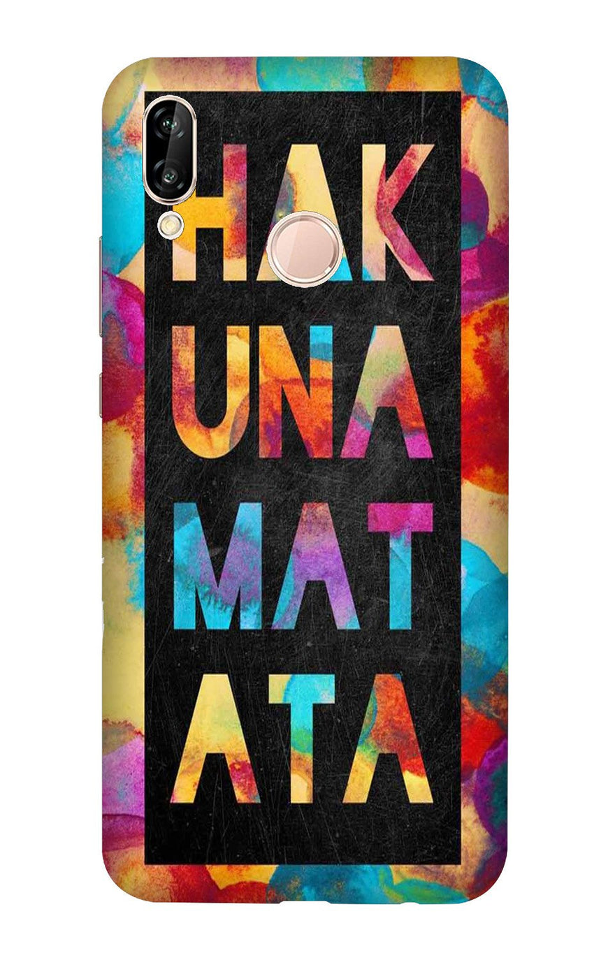 Hakuna Matata Mobile Back Case for Honor 10 Lite (Design - 323)