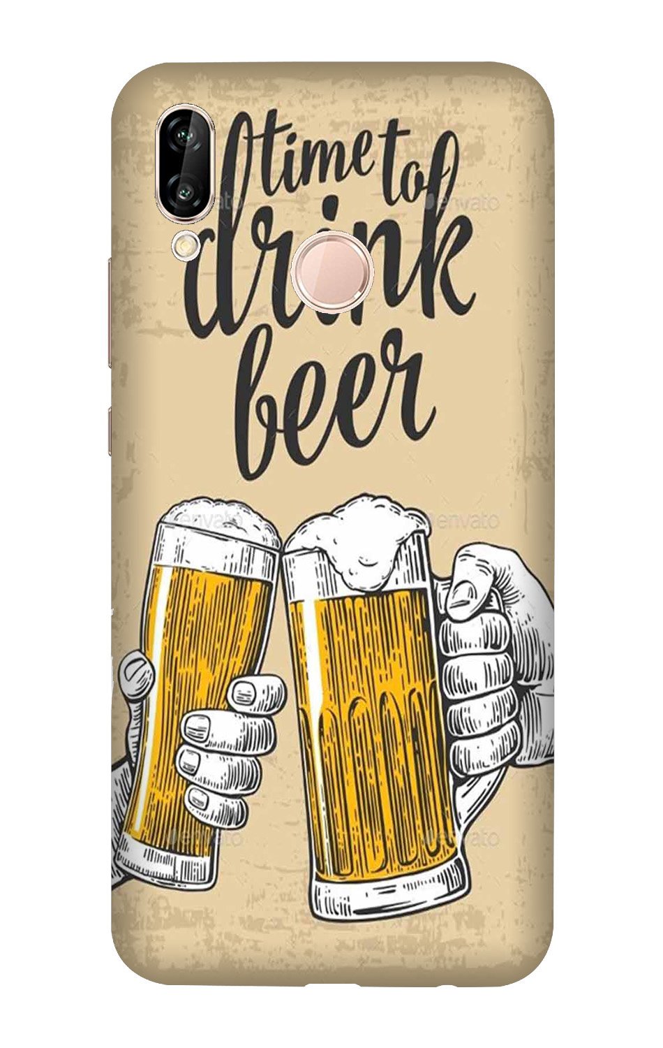 Drink Beer Mobile Back Case for Vivo Y95/ Y93   (Design - 328)