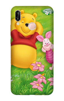 Winnie The Pooh Mobile Back Case for Vivo Y95/ Y93   (Design - 348)