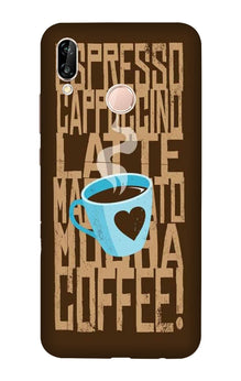 Love Coffee Mobile Back Case for Huawei Y9 (2019) (Design - 351)