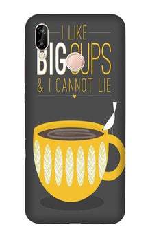 Big Cups Coffee Mobile Back Case for Lenovo A6 Note (Design - 352)