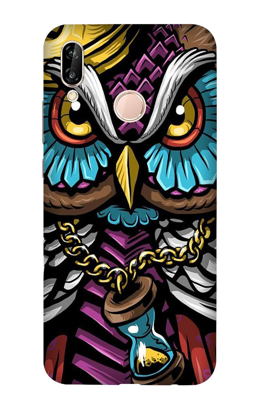 Owl Mobile Back Case for Huawei Y9 (2019) (Design - 359)