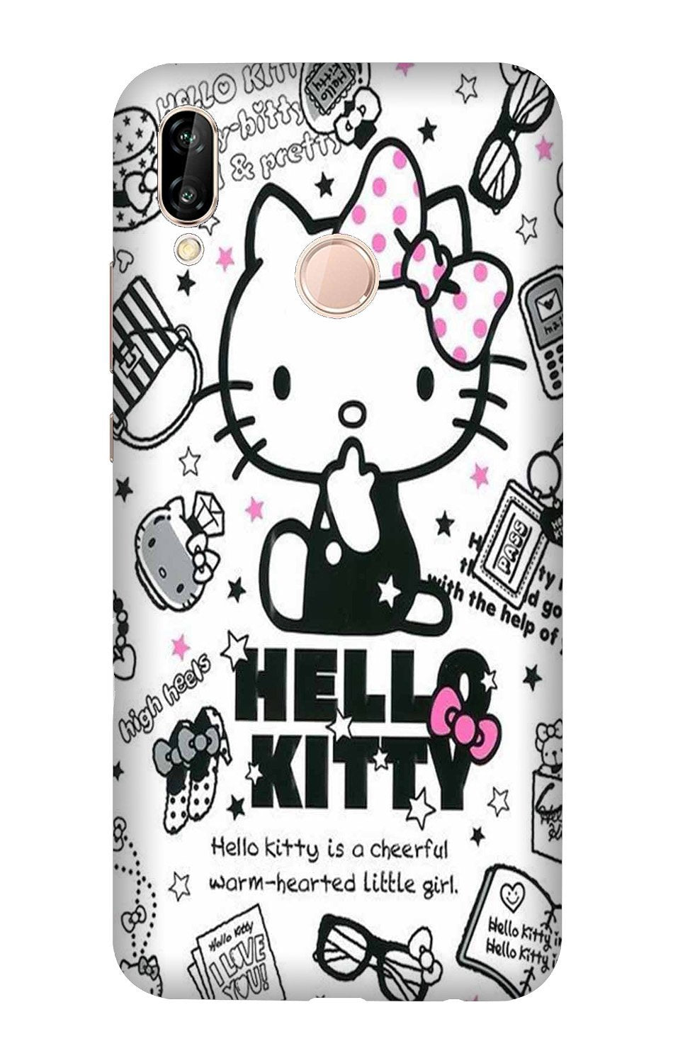 Hello Kitty Mobile Back Case for Lenovo A6 Note (Design - 361)