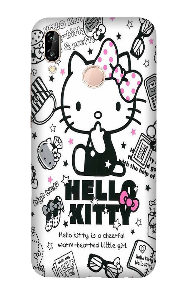 Hello Kitty Mobile Back Case for Vivo Y95/ Y93   (Design - 361)