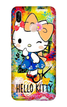 Hello Kitty Mobile Back Case for Vivo Y95/ Y93   (Design - 362)