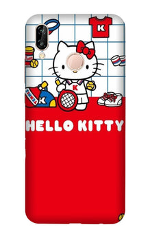 Hello Kitty Mobile Back Case for Vivo V11   (Design - 363)
