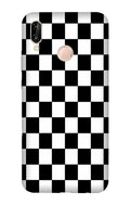 Black White Boxes Mobile Back Case for Vivo V9 Pro   (Design - 372)