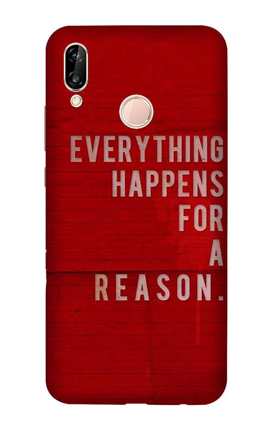 Everything Happens Reason Mobile Back Case for Vivo Y83 Pro (Design - 378)