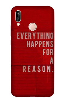 Everything Happens Reason Mobile Back Case for Lenovo A6 Note (Design - 378)