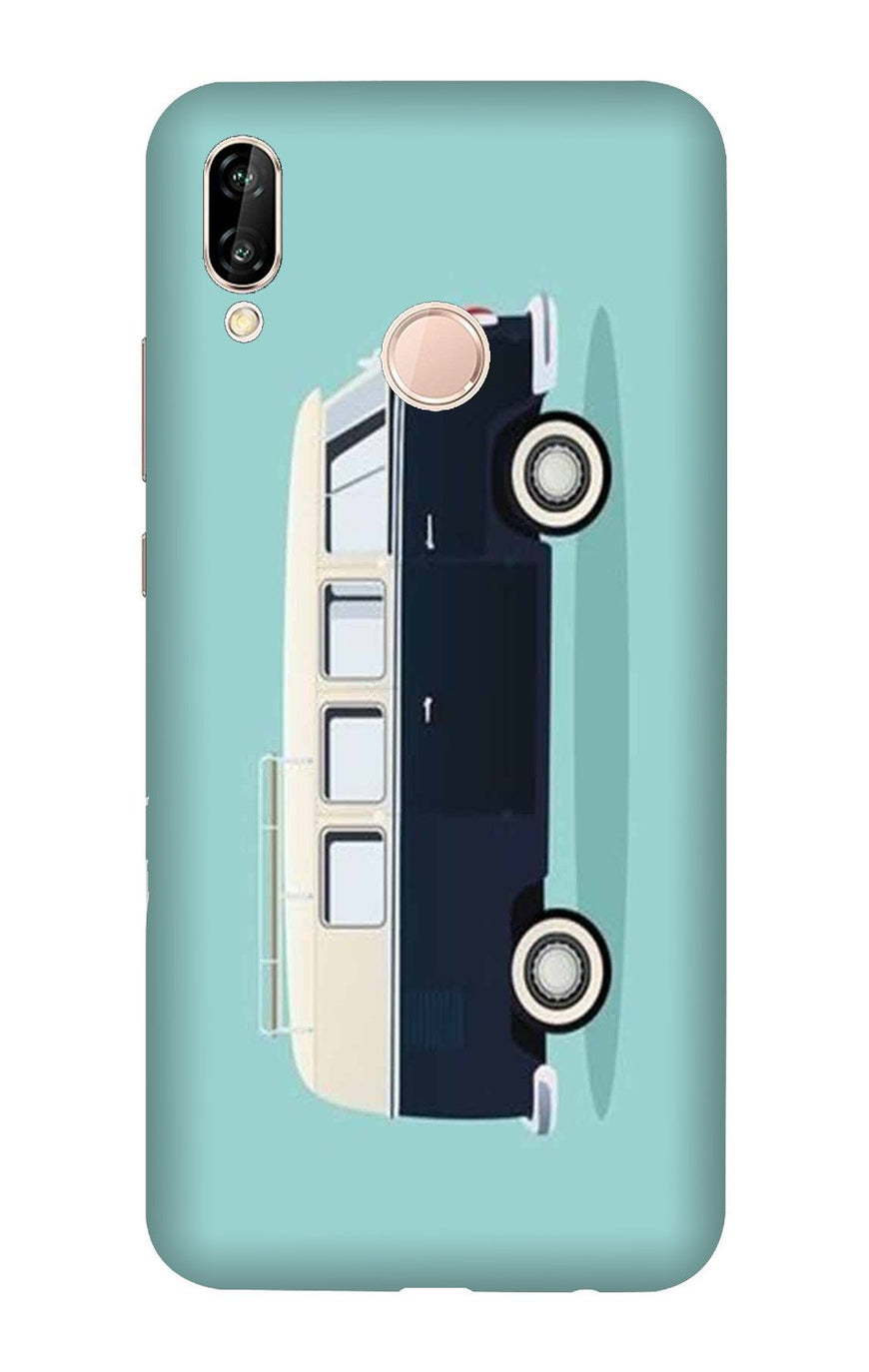 Travel Bus Mobile Back Case for Huawei Y9 (2019) (Design - 379)