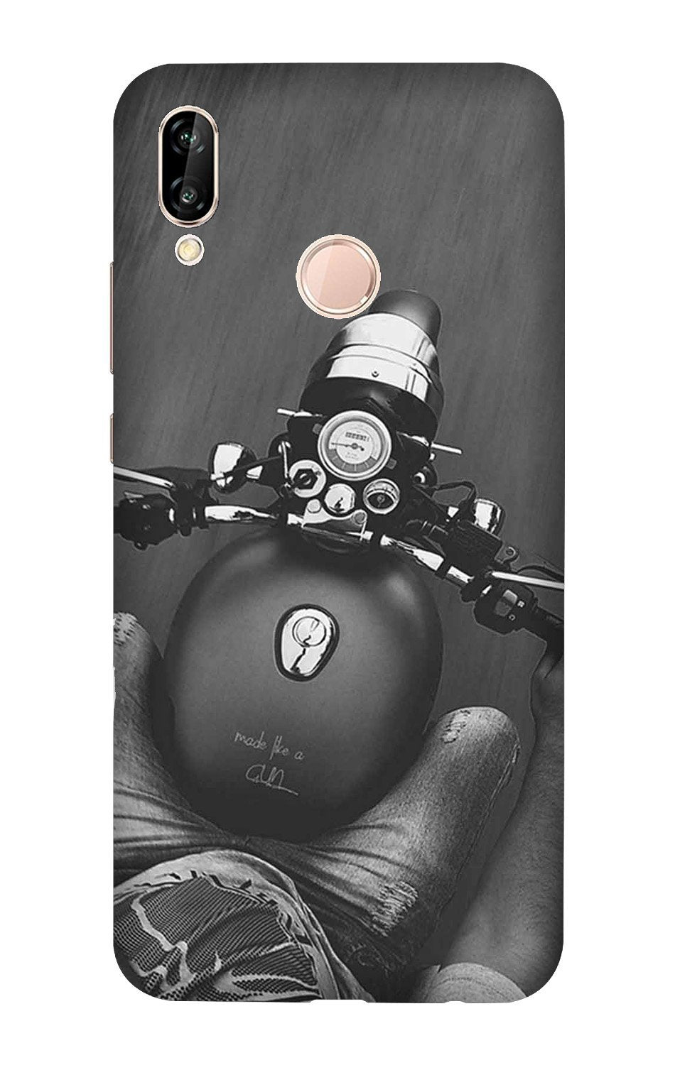 Royal Enfield Mobile Back Case for Xiaomi Redmi Note 7S (Design - 382)