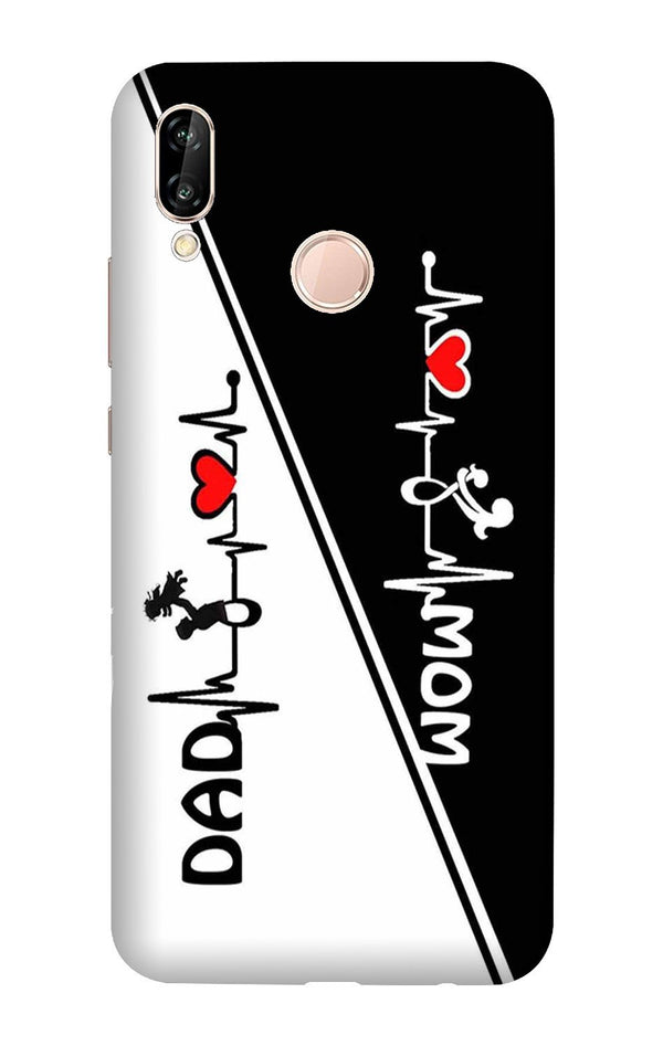 Love Mom Dad Mobile Back Case for Vivo V9 Pro   (Design - 385)