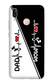 Love Mom Dad Mobile Back Case for Honor 10 Lite (Design - 385)