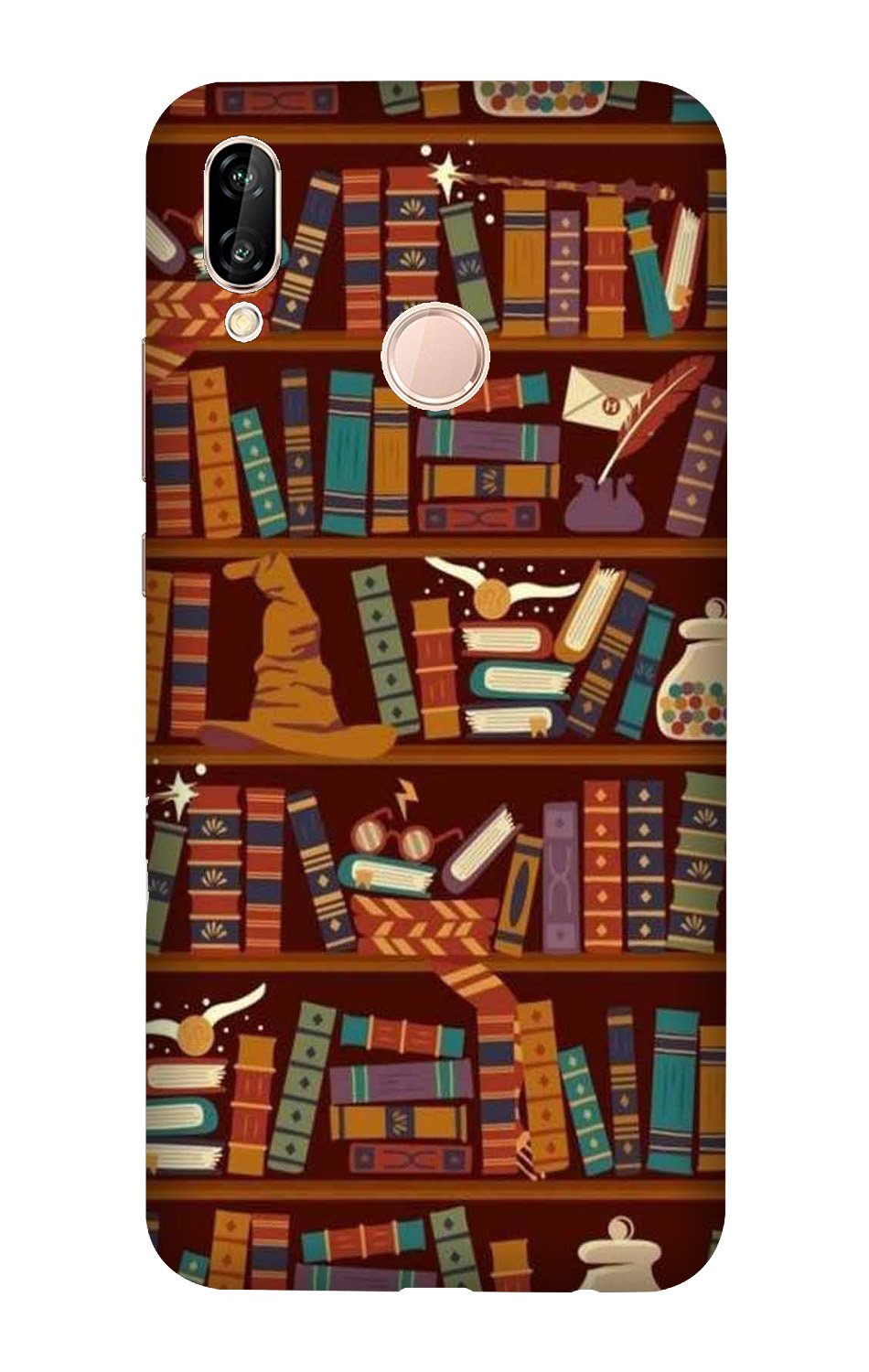 Book Shelf Mobile Back Case for Vivo V9 Pro   (Design - 390)