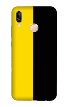 Black Yellow Pattern Mobile Back Case for Lenovo A6 Note (Design - 397)