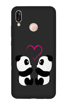 Panda Love Mobile Back Case for Vivo X21 (Design - 398)