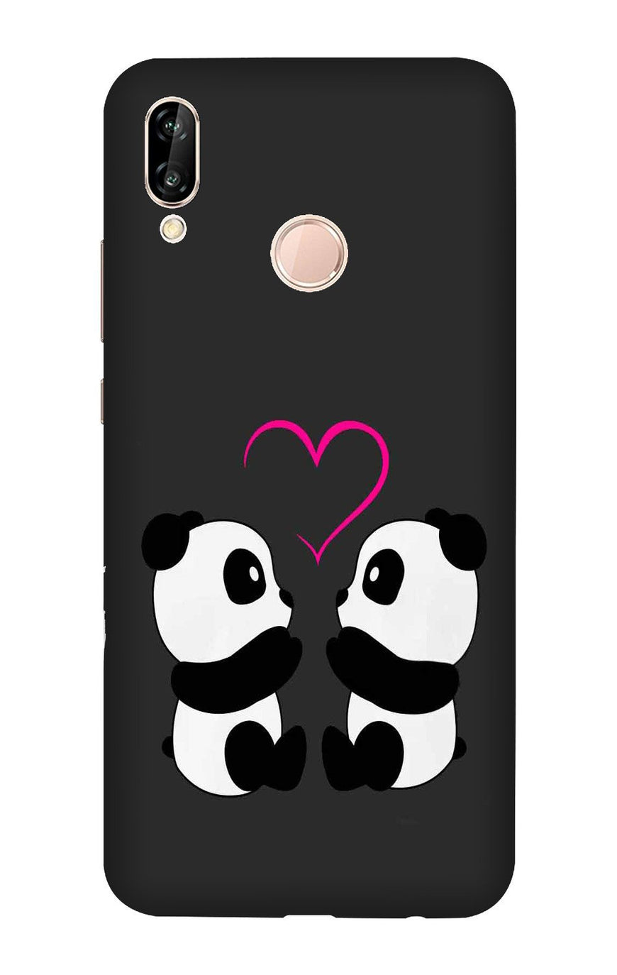 Panda Love Mobile Back Case for Infinix Hot 7 Pro (Design - 398)