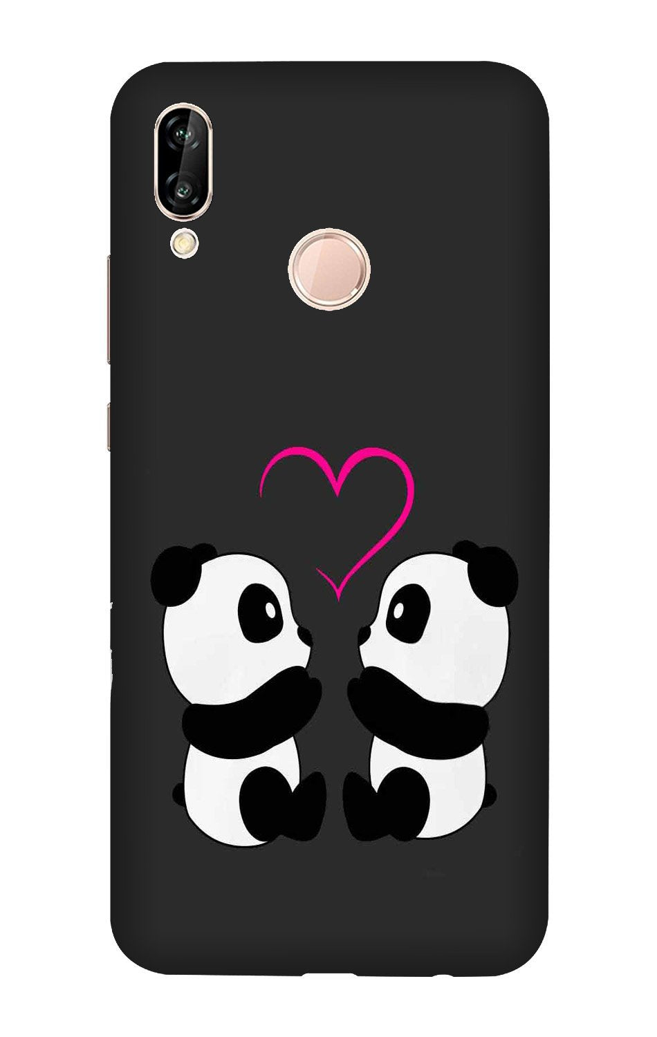 Panda Love Mobile Back Case for Huawei Y9 (2019) (Design - 398)