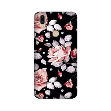 Pink rose Mobile Back Case for Vivo V9 pro (Design - 12)