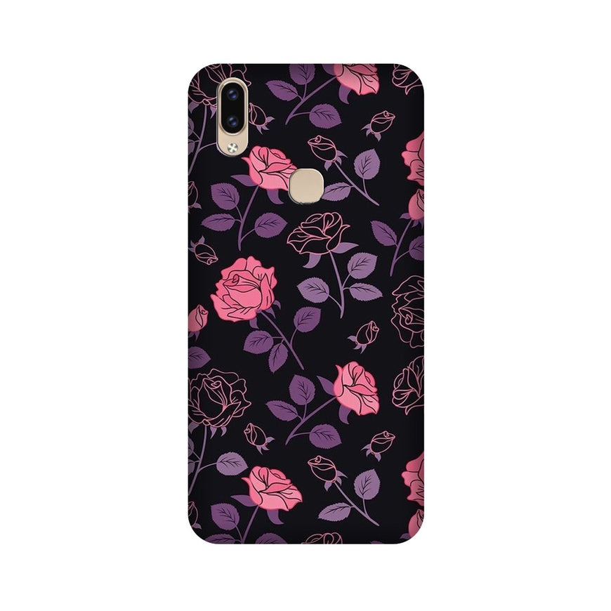 Rose Black Background Case for Vivo V9 pro