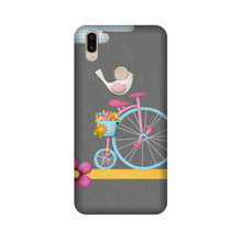 Sparron with cycle Mobile Back Case for Vivo V9 pro (Design - 34)