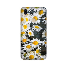 White flowers2 Mobile Back Case for Vivo V9 pro (Design - 62)