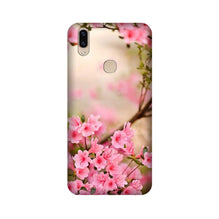 Pink flowers Mobile Back Case for Vivo V9 pro (Design - 69)