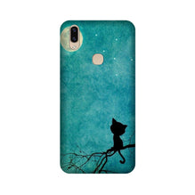 Moon cat Mobile Back Case for Vivo V9 pro (Design - 70)