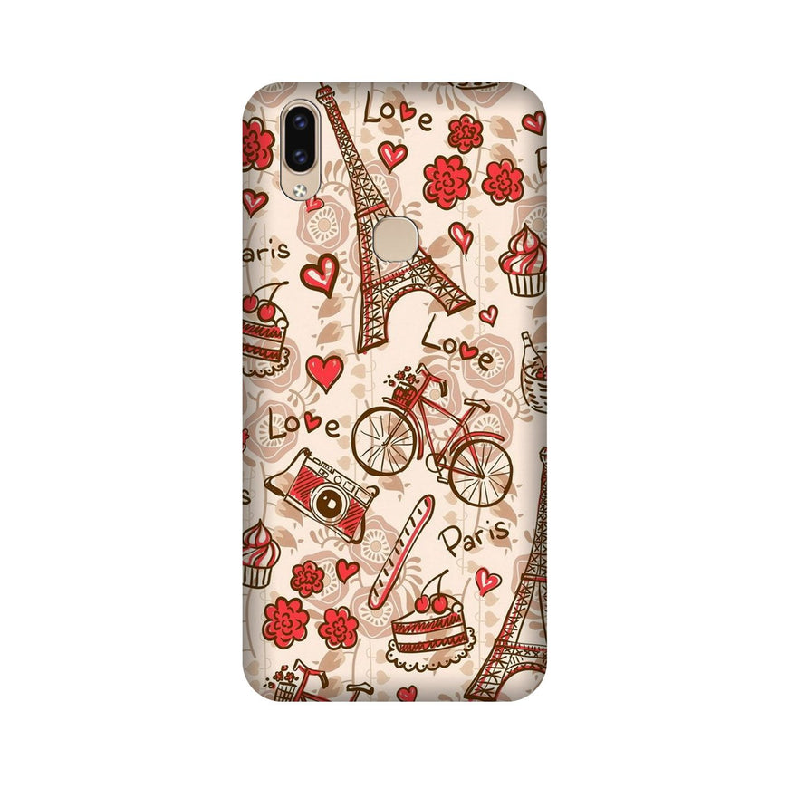 Love Paris Case for Vivo V9 pro  (Design - 103)