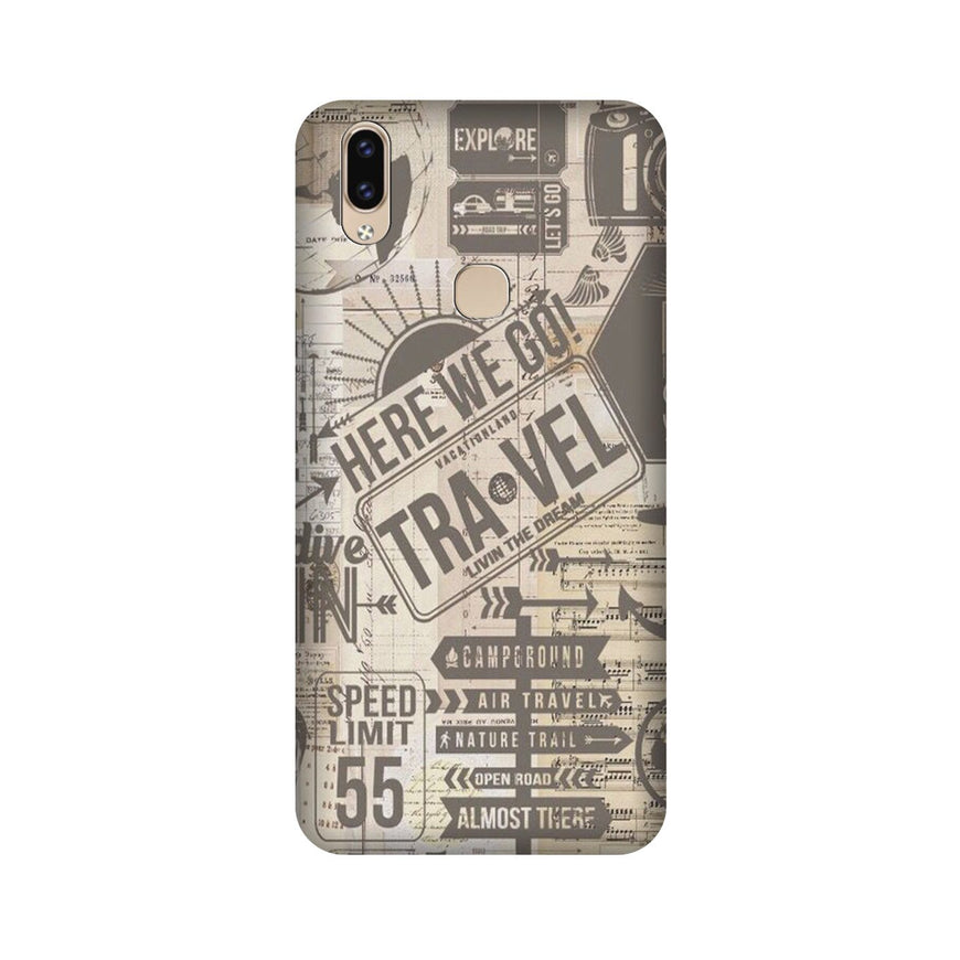 Travel Case for Vivo V9 pro  (Design - 104)