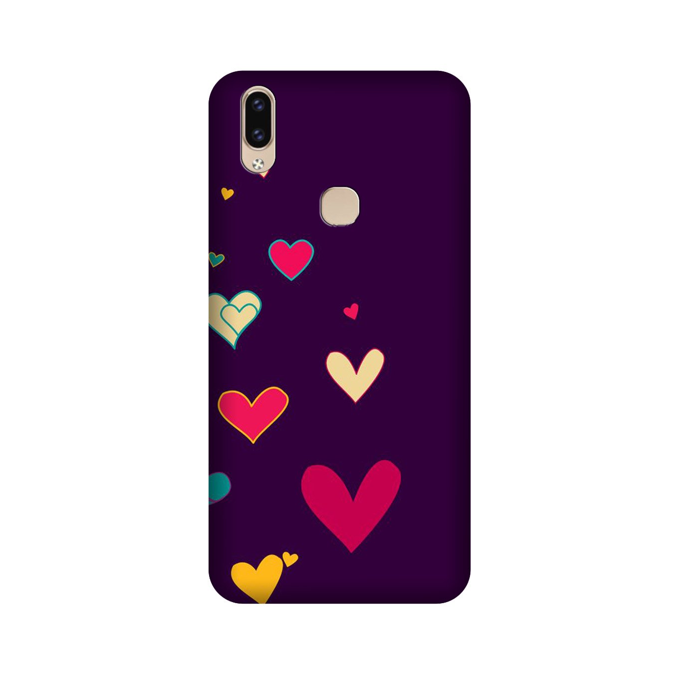 Purple Background Case for Vivo V9 pro(Design - 107)