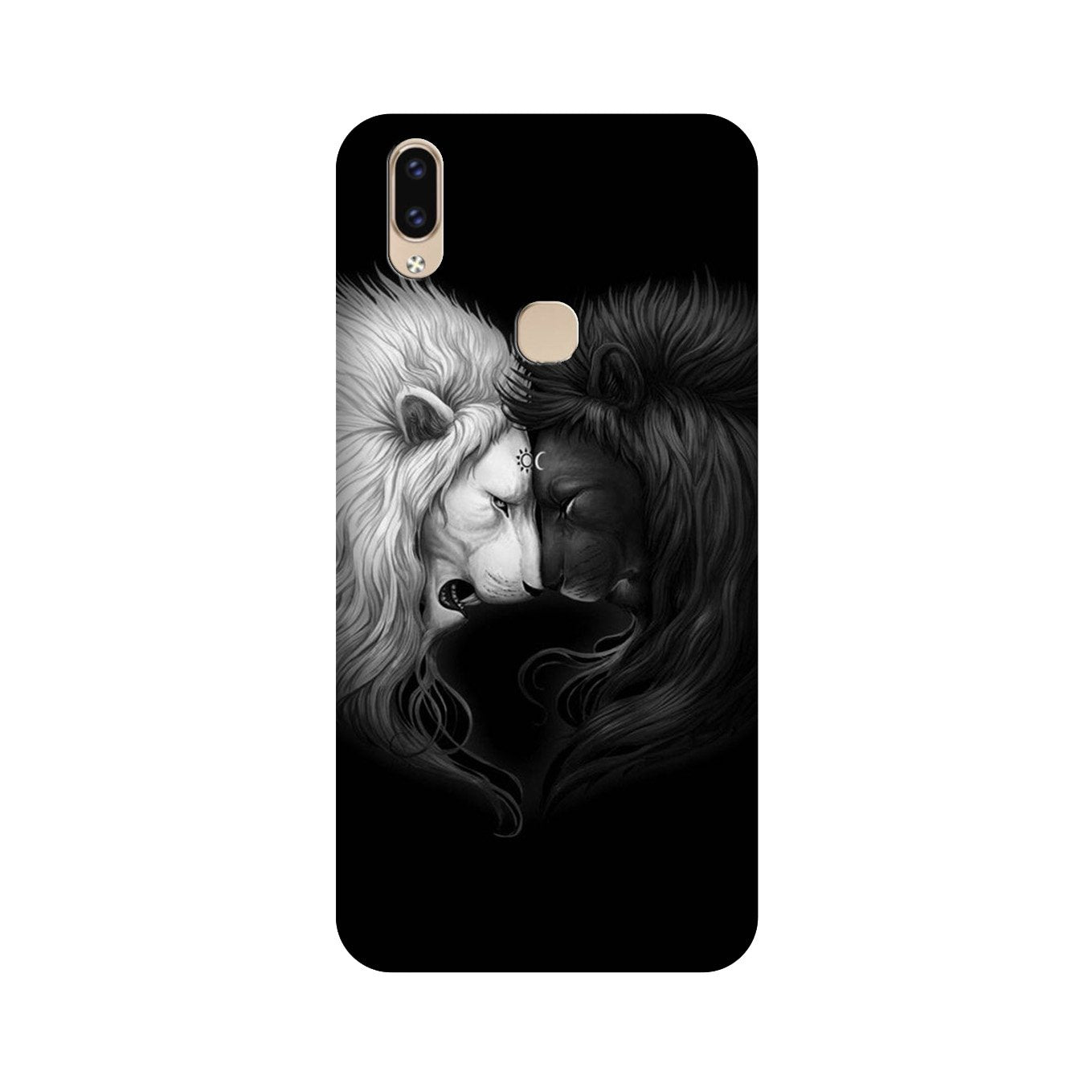 Dark White Lion Case for Vivo V9 pro  (Design - 140)